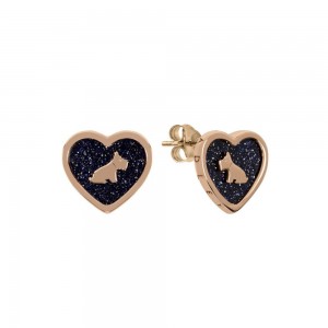 Radley London σκουλαρίκια από ροζ επιχρυσωμένο ασήμι 925, RYJ1208